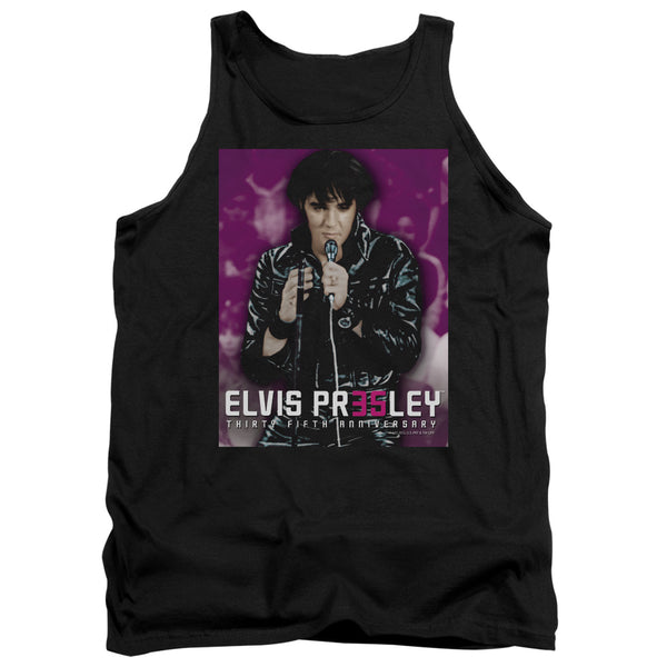 Elvis Presley - 35 Leather Adult Tank Top