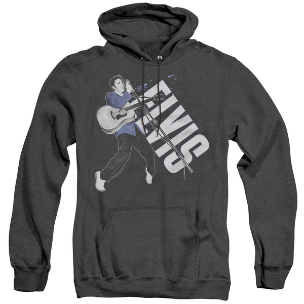 Elvis Presley - On His Toes Adult Heather Hoodie