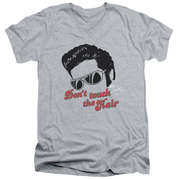 Elvis Presley - Dont Touch The Hair 2 Adult Slim Fit V Neck Cotton