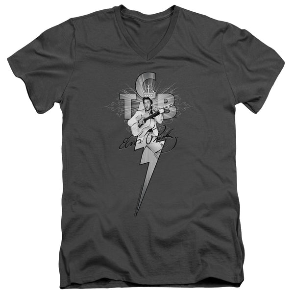 Elvis Presley - Tcb Ornate Adult Slim Fit V Neck Cotton