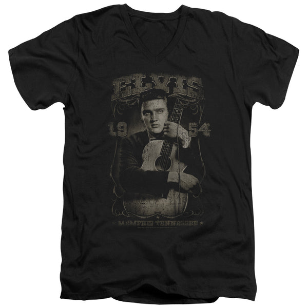 Elvis Presley - 1954 Adult Slim Fit V Neck Cotton