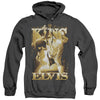 Elvis Presley - The King Adult Heather Hoodie