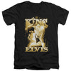 Elvis Presley - The King Adult Slim Fit V Neck Cotton