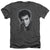 Elvis Presley - Grey Portrait Adult Regular Fit Heather Short Sleeve