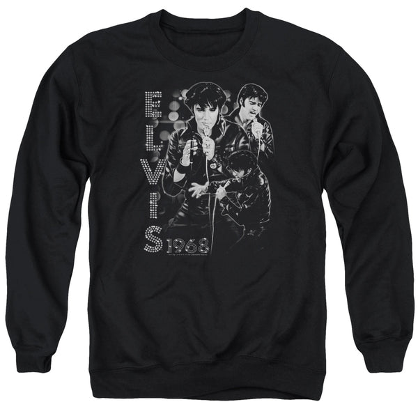 Elvis Presley - Leathered Adult Crewneck Sweatshirt
