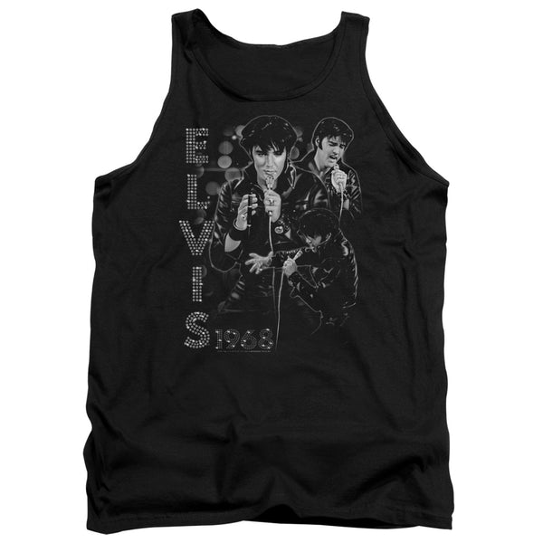 Elvis Presley - Leathered Adult Tank Top