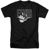 Elvis Presley - White Glow Adult Tall Fit Short Sleeve