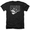 Elvis Presley - White Glow Adult Regular Fit Heather Short Sleeve