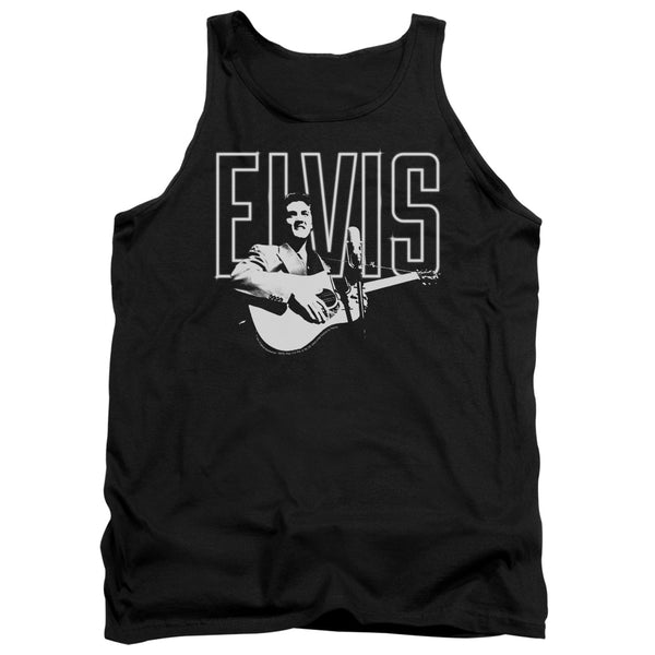 Elvis Presley - White Glow Adult Tank Top