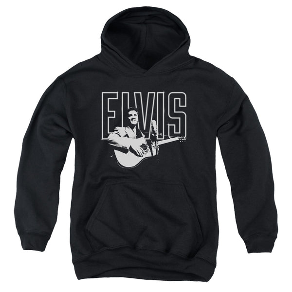 Elvis Presley - White Glow Youth Hooded Sweatshirt