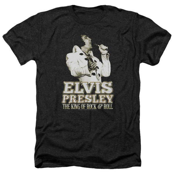 Elvis Presley - Golden Adult Regular Fit Heather Short Sleeve