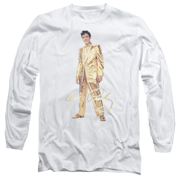 Elvis Presley - Gold Lame Suit Adult Long Sleeve