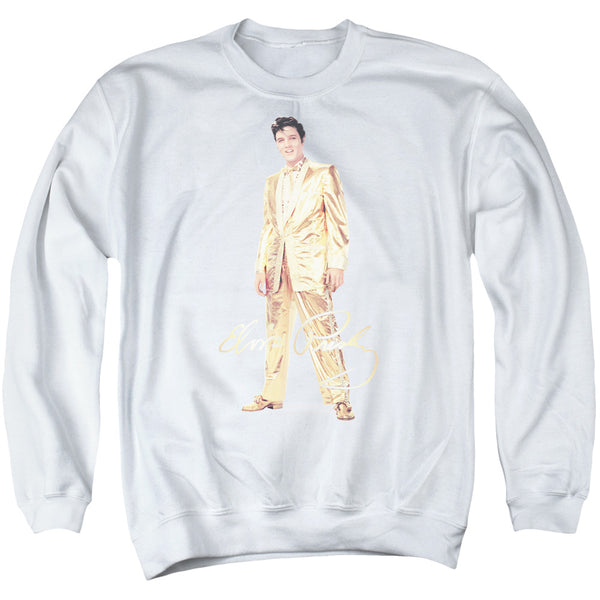 Elvis Presley - Gold Lame Suit Adult Crewneck Sweatshirt