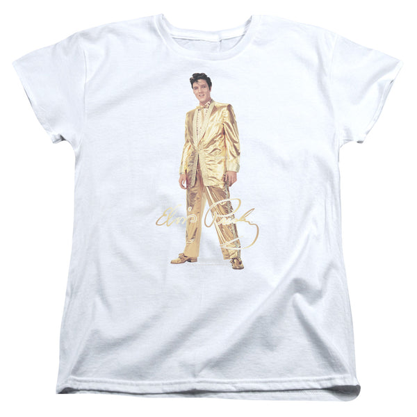 Elvis Presley - Gold Lame Suit Women's Short Sleeve