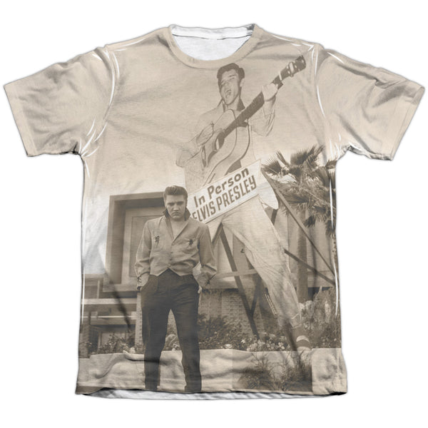 Elvis Presley - Larger Than Life Adult Regular Fit Short Sleeve 65 - 35 Poly - Cotton