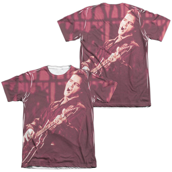 Elvis Presley - Scratched 68 Adult Regular Fit Short Sleeve 65 - 35 Poly - Cotton