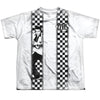 Elvis Presley - Checkered Bowling Shirt Youth Short Sleeve 100% Poly