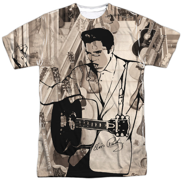 Elvis Presley - Guitarman Adult Regular Fit Short Sleeve 100% Poly