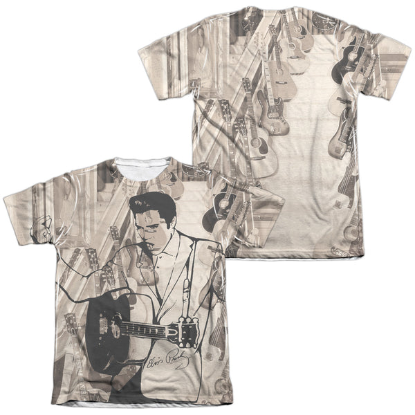 Elvis Presley - Guitarman Adult Regular Fit Short Sleeve 65 - 35 Poly - Cotton