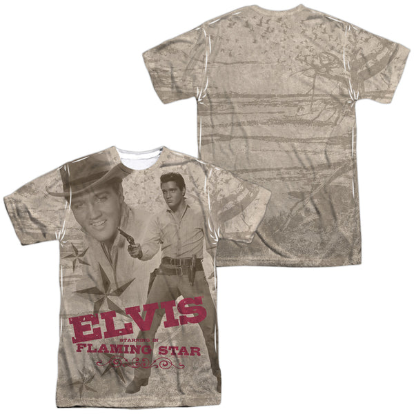 Elvis Presley - Flaming Star Adult Regular Fit Short Sleeve 100% Poly