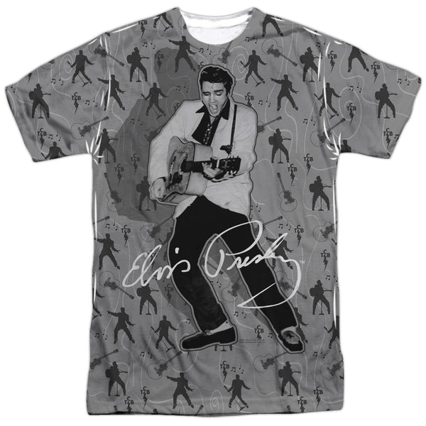 Elvis Presley - Rockin All Over Adult Regular Fit Short Sleeve 100% Poly