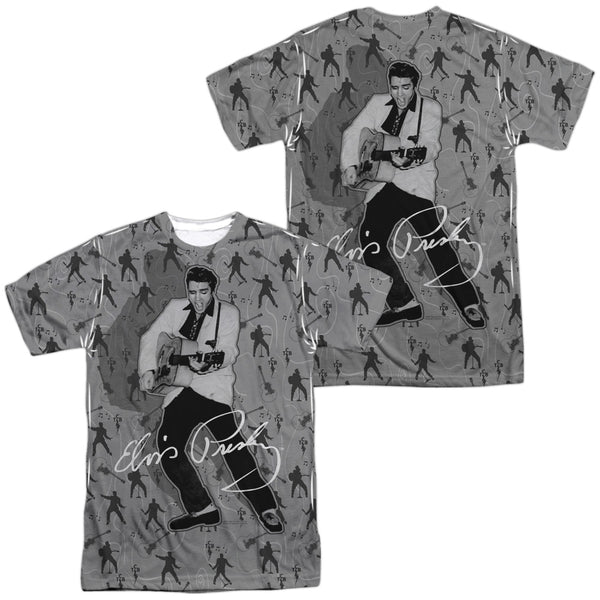 Elvis Presley - Rockin All Over (Front - Back Print) Adult Regular Fit Short Sleeve 100% Poly