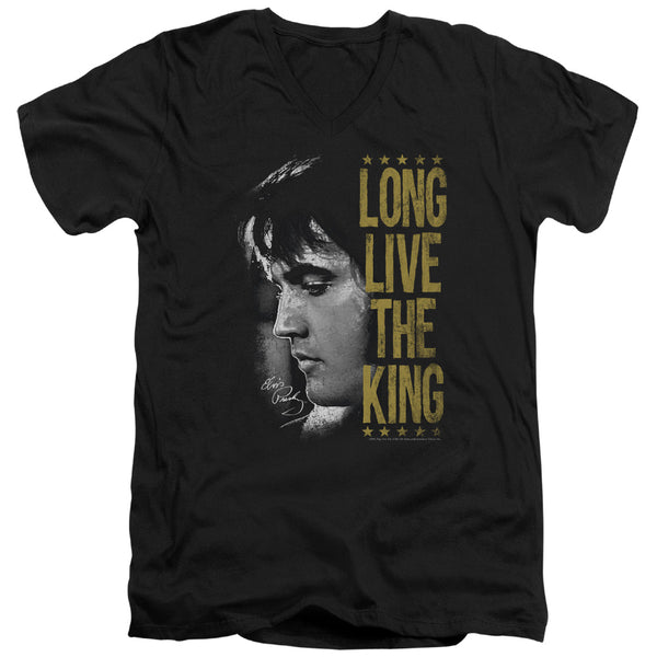Elvis Presley - Long Live The King Adult Slim Fit V Neck Cotton