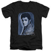 Elvis Presley - Overlay Adult Slim Fit V Neck Cotton