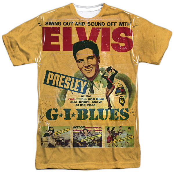 Elvis Presley - Gi Blues Adult Regular Fit Short Sleeve 100% Poly