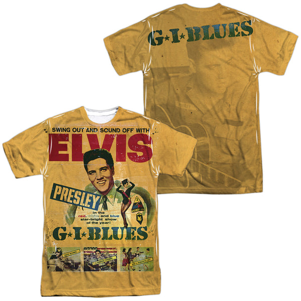 Elvis Presley - Gi Blues (Front - Back Print) Adult Regular Fit Short Sleeve 100% Poly