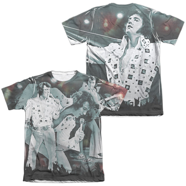 Elvis Presley - Now Playing (Front - Back Print) Adult Regular Fit Short Sleeve 65 - 35 Poly - Cotton