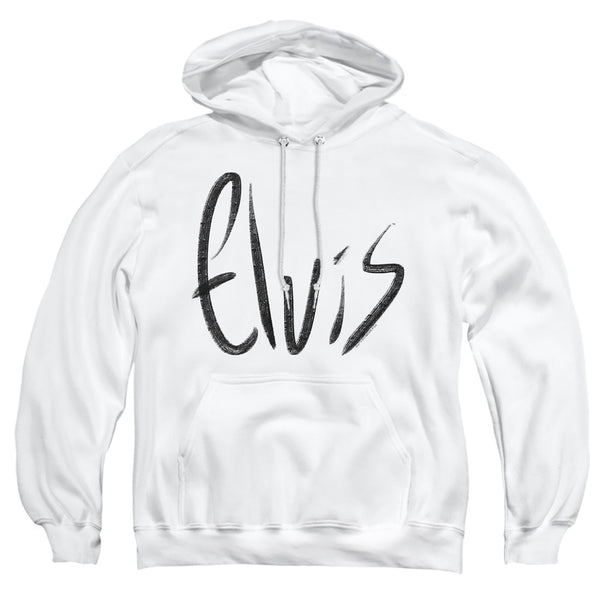 Elvis Presley - Sketchy Name Adult Pullover Hoodie