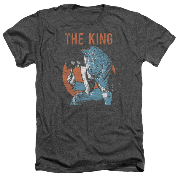 Elvis Presley - Mic In Hand Adult Regular Fit Heather Short Sleeve