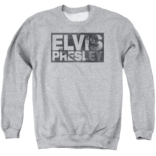 Elvis Presley - Block Letters Adult Crewneck Sweatshirt