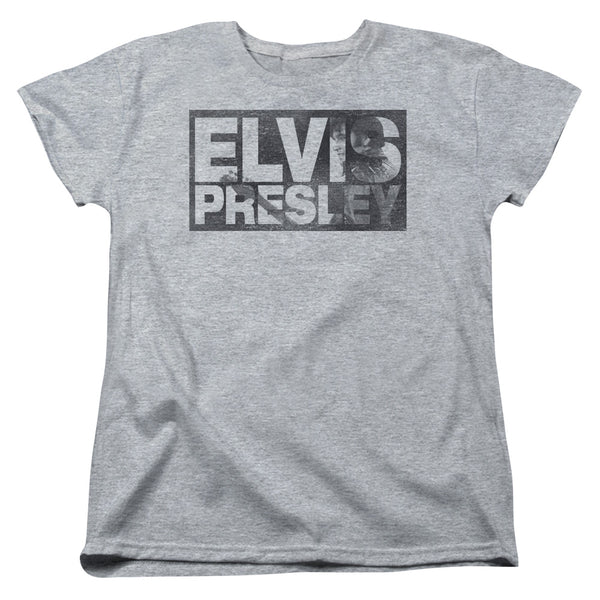 Elvis Presley - Block Letters Women's Short Sleeve