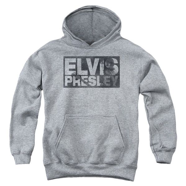 Elvis Presley - Block Letters Youth Hooded Sweatshirt