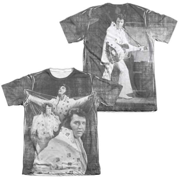 Elvis Presley - Legendary Performance (Front - Back Print) Adult Regular Fit Short Sleeve 65 - 35 Poly - Cotton
