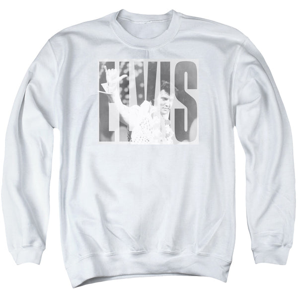 Elvis Presley - Aloha Gray Adult Crewneck Sweatshirt