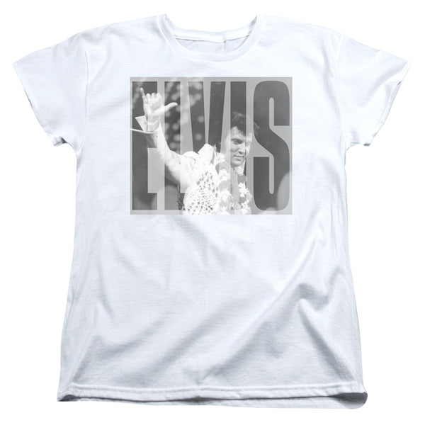 Elvis Presley - Aloha Gray Women's Short Sleeve