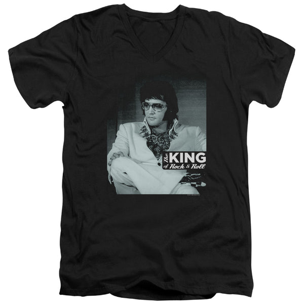 Elvis Presley - Good To Be Adult Slim Fit V Neck Cotton