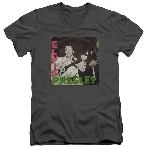 Elvis Presley - First Lp Adult Slim Fit V Neck Cotton