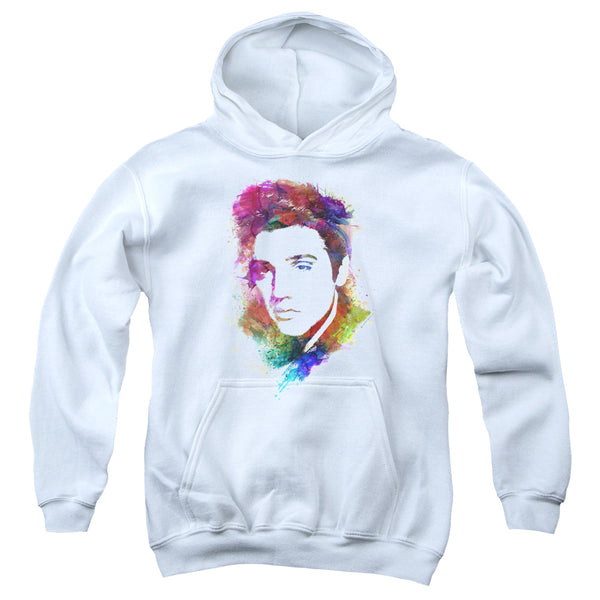 Elvis Presley - Watercolor King Youth Hooded Sweatshirt