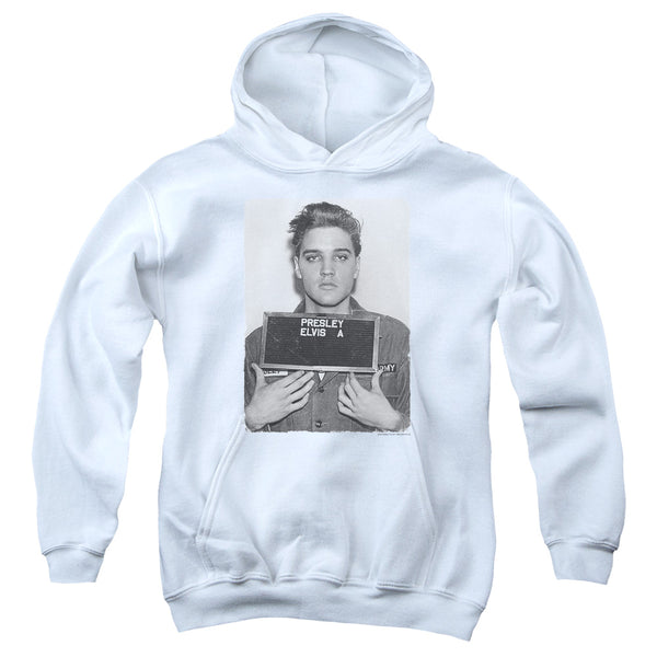 Elvis Presley - Army Mug Shot Youth Hooded Sweatshirt