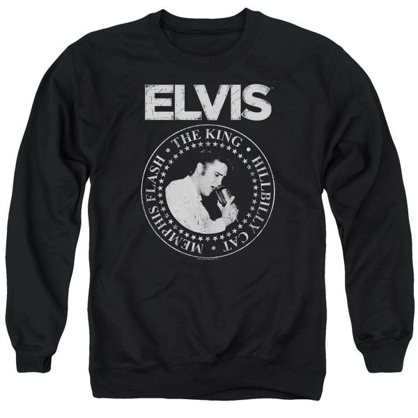 Elvis Presley - Rock King Adult Crewneck Sweatshirt