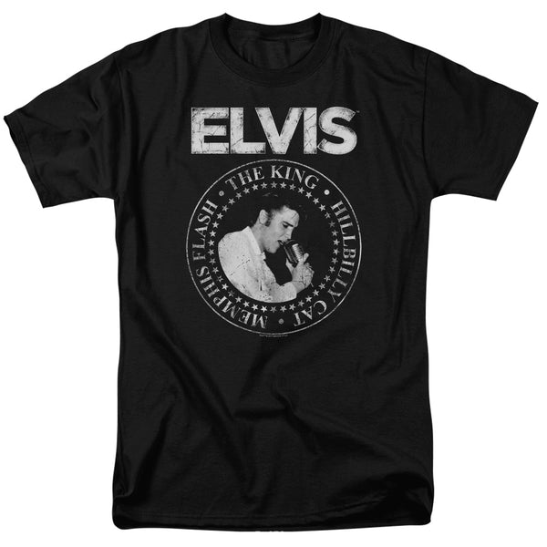 Elvis Presley - Rock King Adult Regular Fit Short Sleeve
