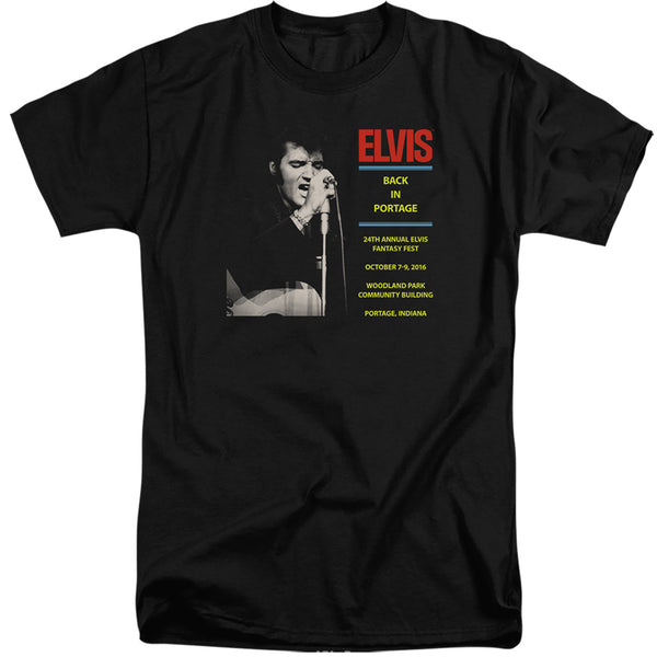 Elvis Presley - Back In Portage Adult Tall Fit Short Sleeve