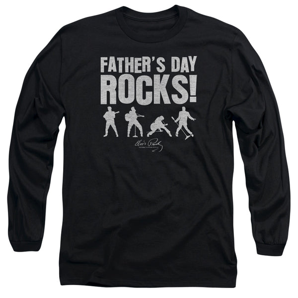 Elvis Presley - Fathers Day Rocks Adult Long Sleeve