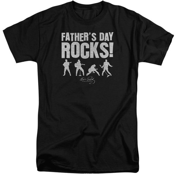 Elvis Presley - Fathers Day Rocks Adult Tall Fit Short Sleeve