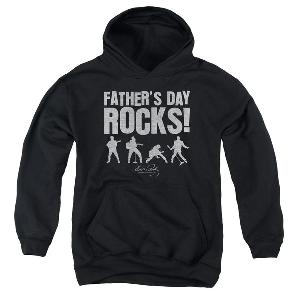Elvis Presley - Fathers Day Rocks Youth Hooded Sweatshirt