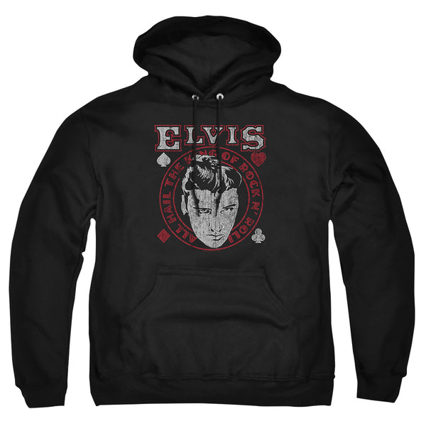 Elvis Presley - Hail The King Adult Pullover Hoodie